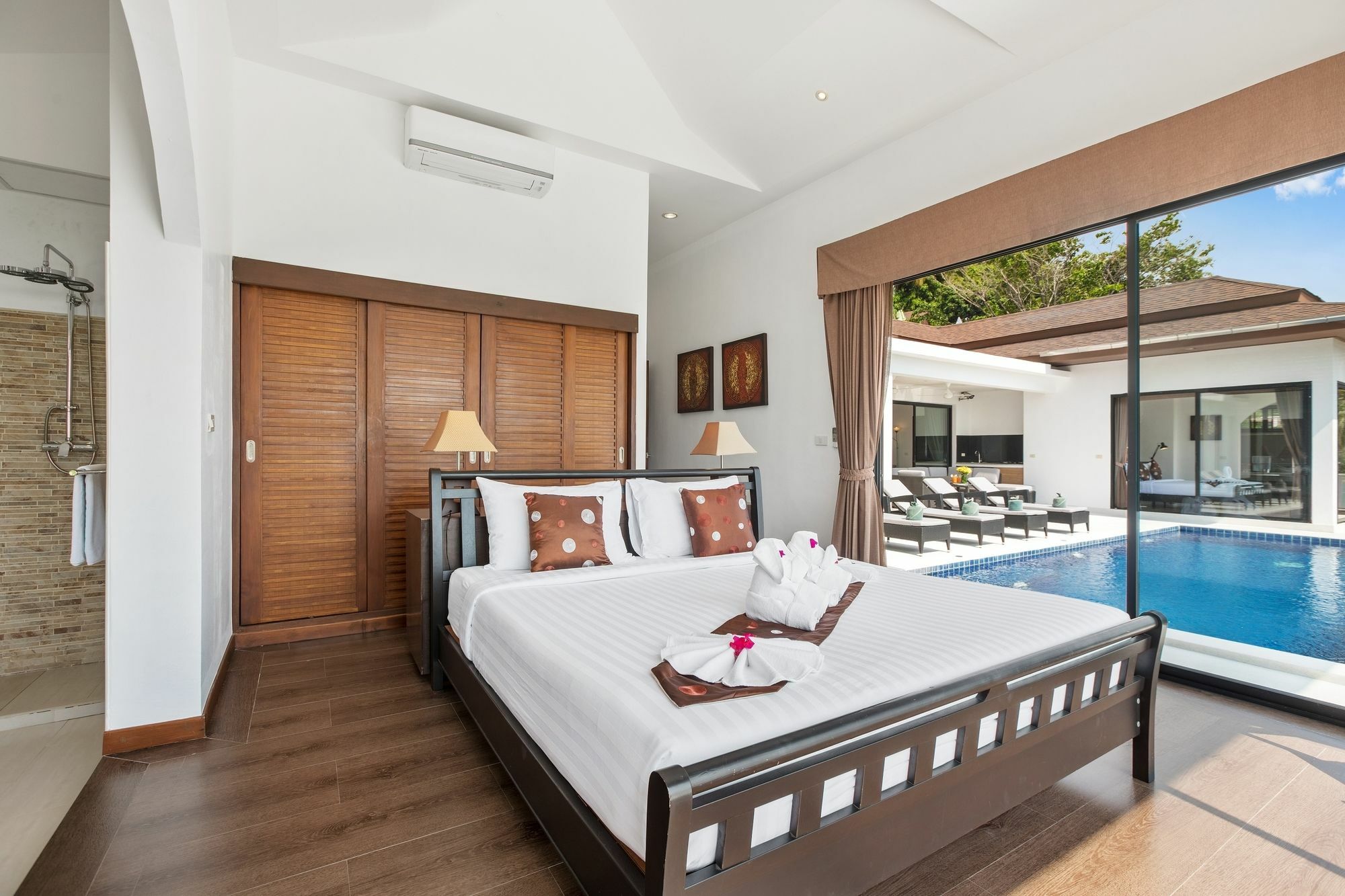 Sunny Banks - Modern Sea View 4 Bed Pool Villa Maret Exteriör bild